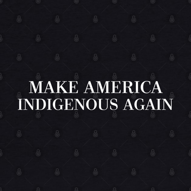 MAKE AMERICA INDIGENOUS AGAIN by DankFutura